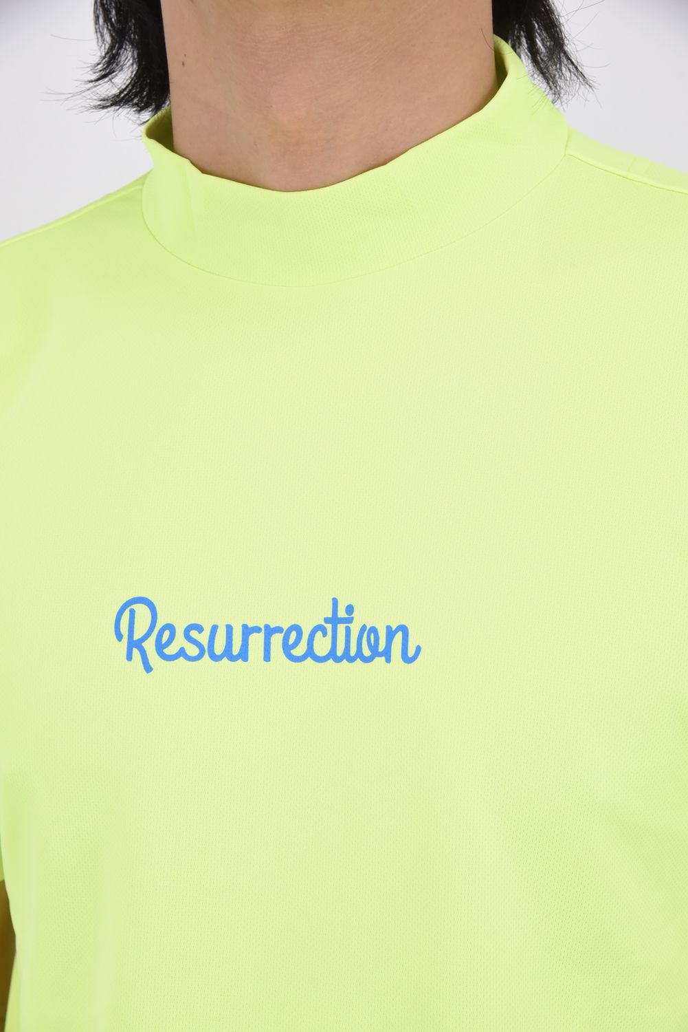 【26SS】 MENS NEONLOGO MOCK NECK / ネオン ロゴ モックネック (ネオンイエロー)*