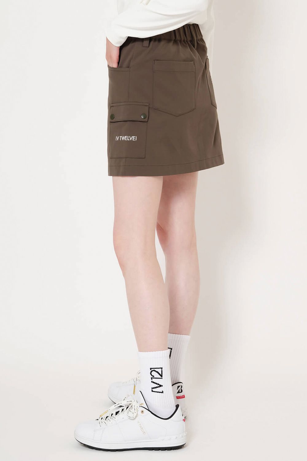 【26SS】【レディース】 SNAP SKIRT / スナップポケット スカート (オリーブ)