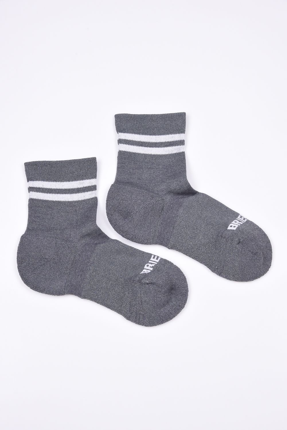 【26AW】【レディース】 WASHI LINE SOCKS / コーデュラコットン ライン ショートソックス (グレー)