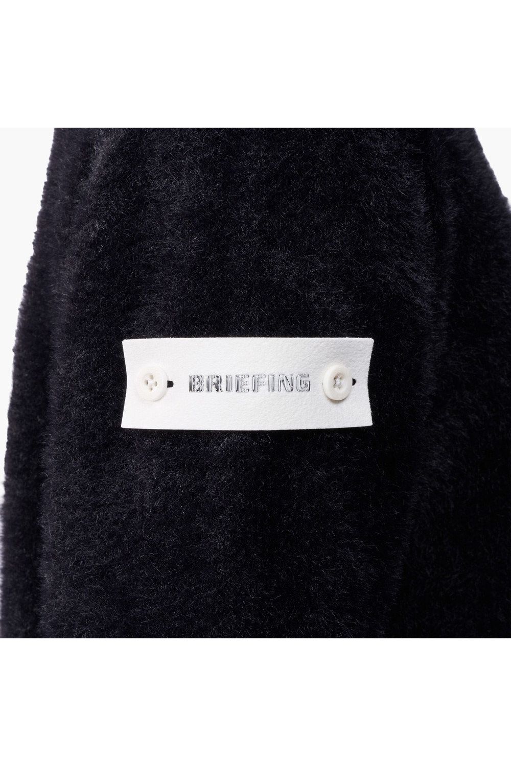 【26AW】【レディース】 WOMEN’S SHAGGY KNIT TURTLENECK / ブランドロゴ タートルネック シャギーニット (ブラック)