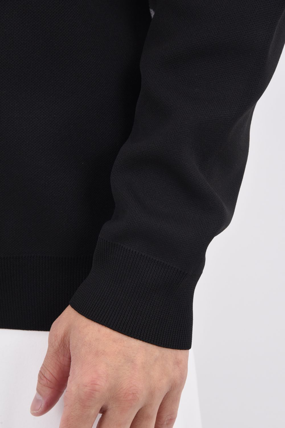 【26SS】 GAUGE BACK PANEL CAMOUFLAGE CREW / オリジナルカモジャカード ブランドロゴ クルーネックニット (ブラック)