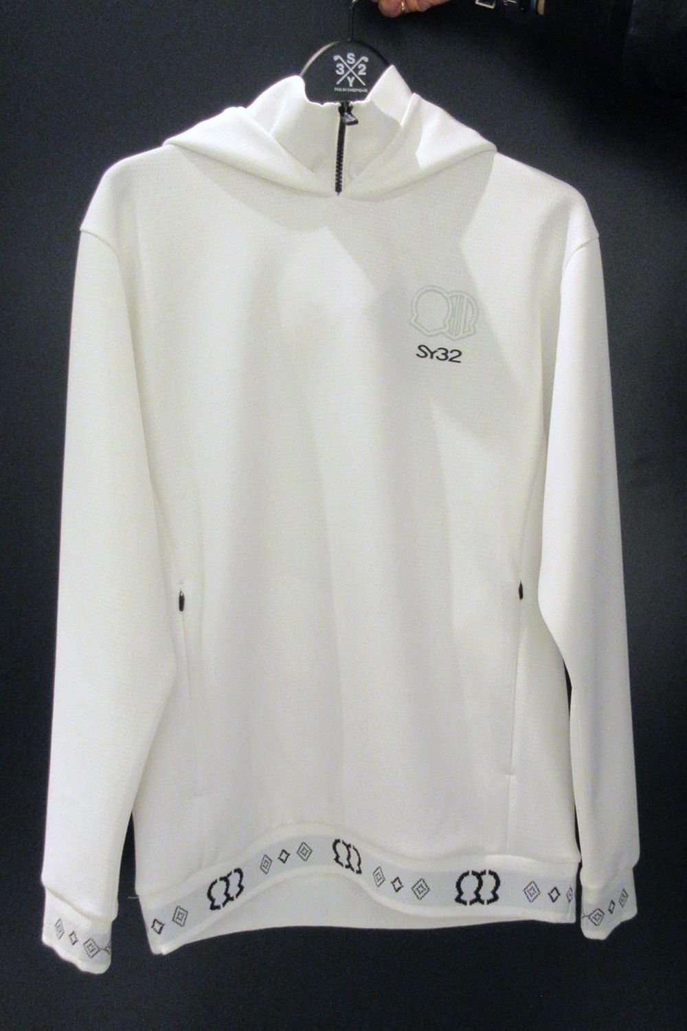 【26AW】 DOUBLE MESH KNIT HOODIE / メッシュ ニット パーカー (ホワイト) (10月上旬入荷予定）