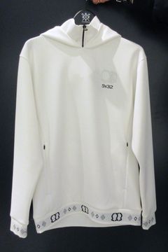 【26AW】 DOUBLE MESH KNIT HOODIE / メッシュ ニット パーカー (ホワイト) (10月上旬入荷予定）