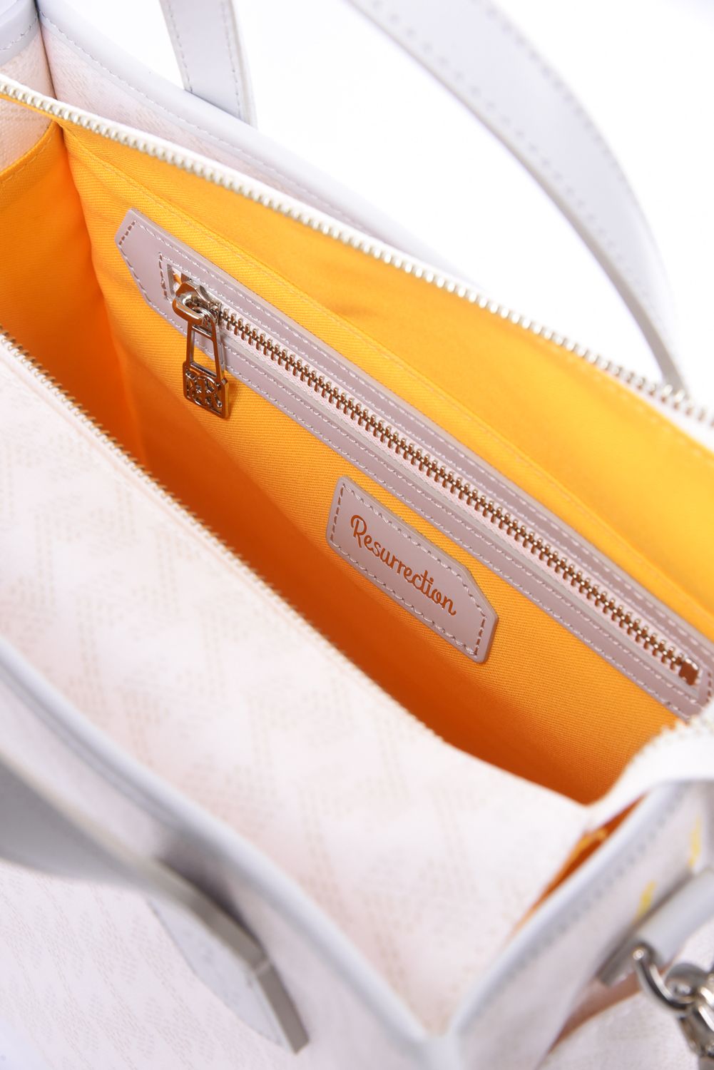 【26SS】  LANIUS SQUARE MINI (ラニウス スクエア ミニ) / ブランドオリジナルテキスタイル カートバッグ （モノホワイト）