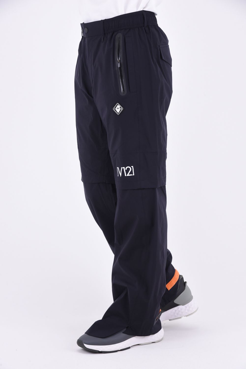 【期間限定ポイント10倍】MENS LINE UP RAIN PANTS / ロゴ ラインアップレインパンツ (ブラック)