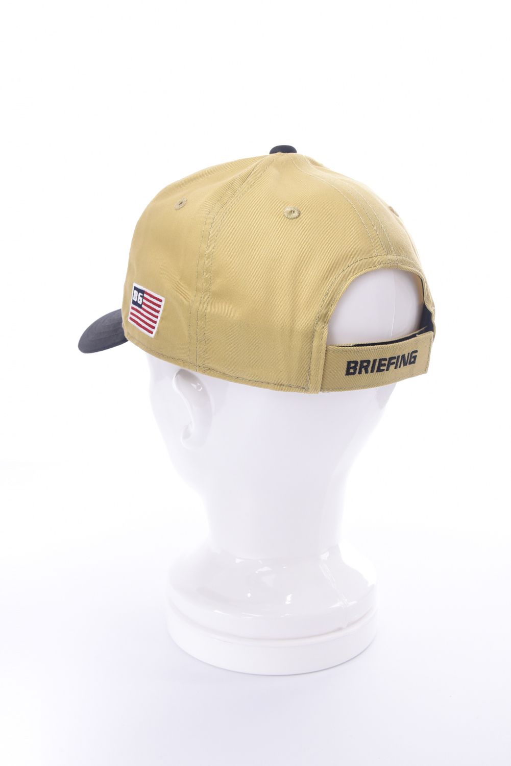 【26SS】 MEN’S COLLEGE LOGO CAP / カレッジ風ロゴ バイカラー キャップ (ベージュ)