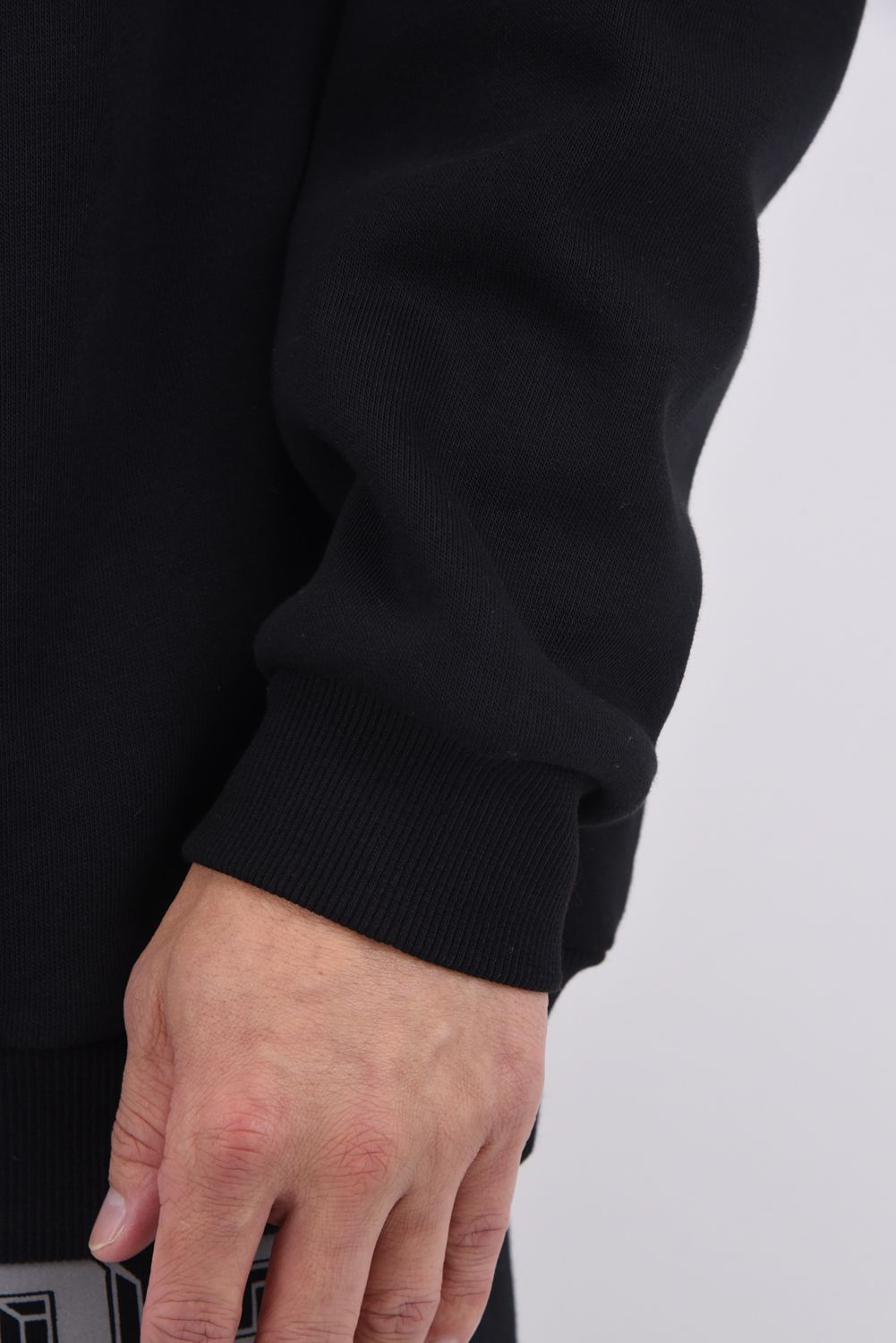 【2025AW】 PULLOVER / 裏フリース スウェット素材 ブランクスカル刺繍 プルオーバー (ブラック)