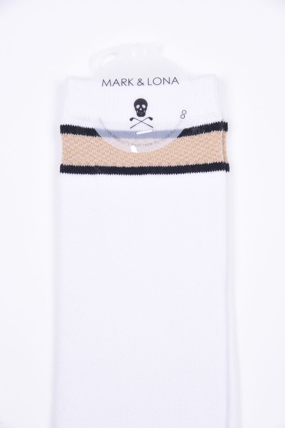 【26SS】【レディース】【T-LINE】 CONTOUR VENT TECH HIGH SOCKS / 配色ライン ロゴジャカード ハイソックス (ホワイト)