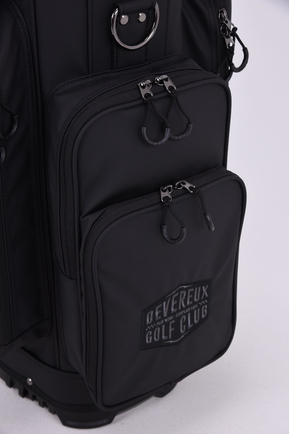 【26AW】 PIONEER TOWN Deep Side Pocket CADDIE BAG / ワントーンカラーロゴアソート スタンドタイプ キャディバッグ (ブラック)