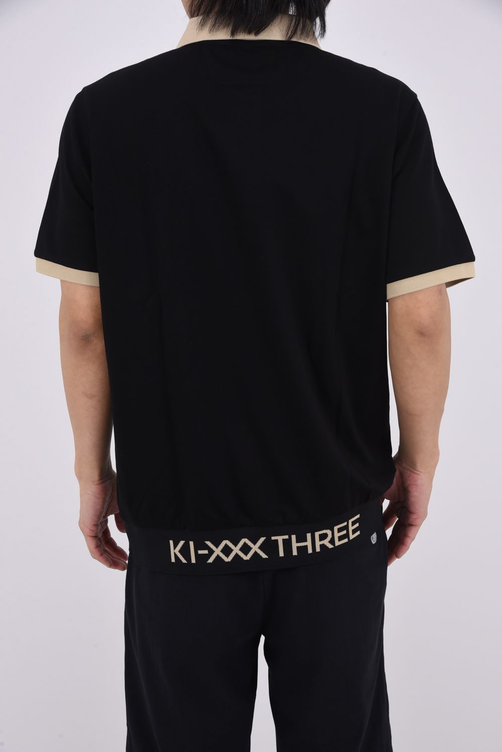 【26SS】 CLERIC COLLAR COOL POLO SHIRT / クレリックカラー ポロシャツ (ブラック)