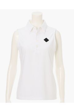 【26SS】【レディース】 WOMEN’S DRY PILE NS SHIRT / ドライパイル生地 ノースリーブポロシャツ (ホワイト)
