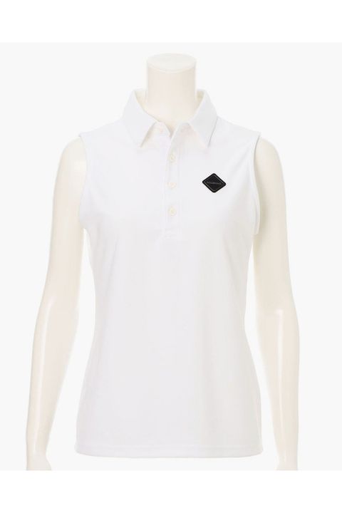【26SS】【レディース】 WOMEN’S DRY PILE NS SHIRT / ドライパイル生地 ノースリーブポロシャツ (ホワイト)