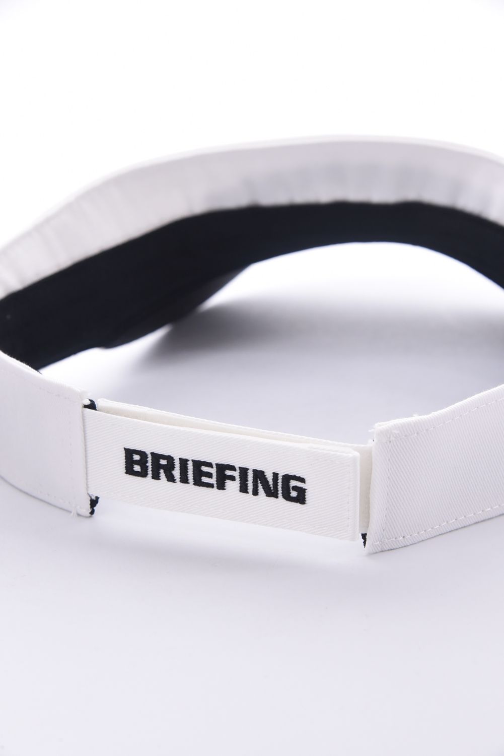 【26SS】 MEN'S COLLEGE LOGO VISOR / カレッジ風ロゴ バイカラー サンバイザー (ホワイト)