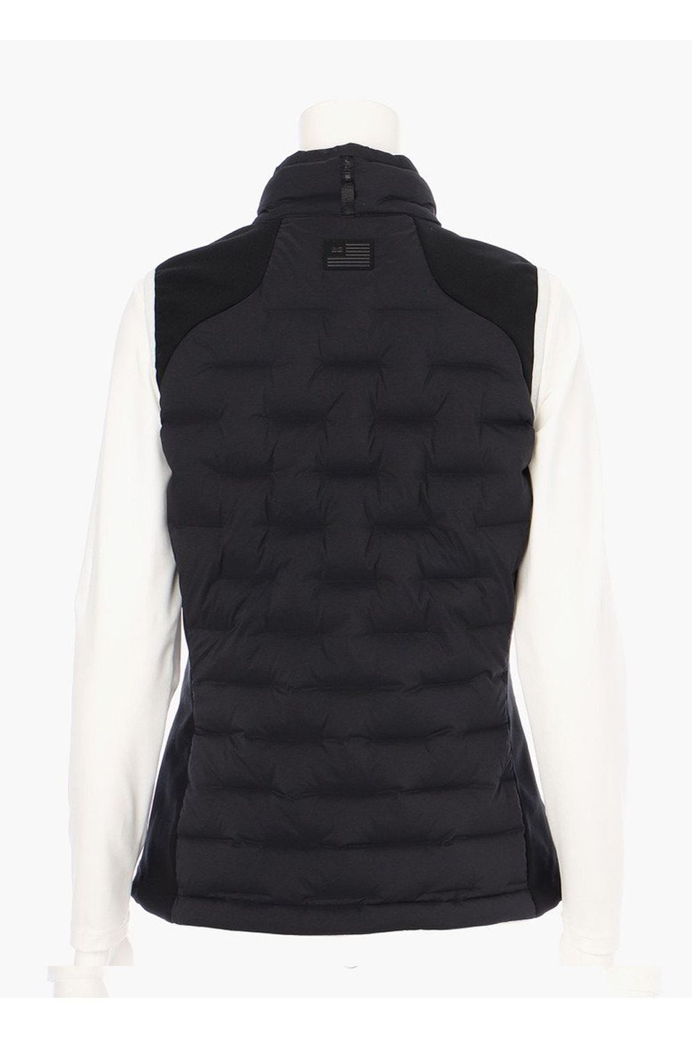 【25AW】【レディース】 WOMEN'S HYBRID DOWN VEST / ストレッチタフタ ダイヤモンドロゴ ハイブリッドダウンベスト (ブラック)