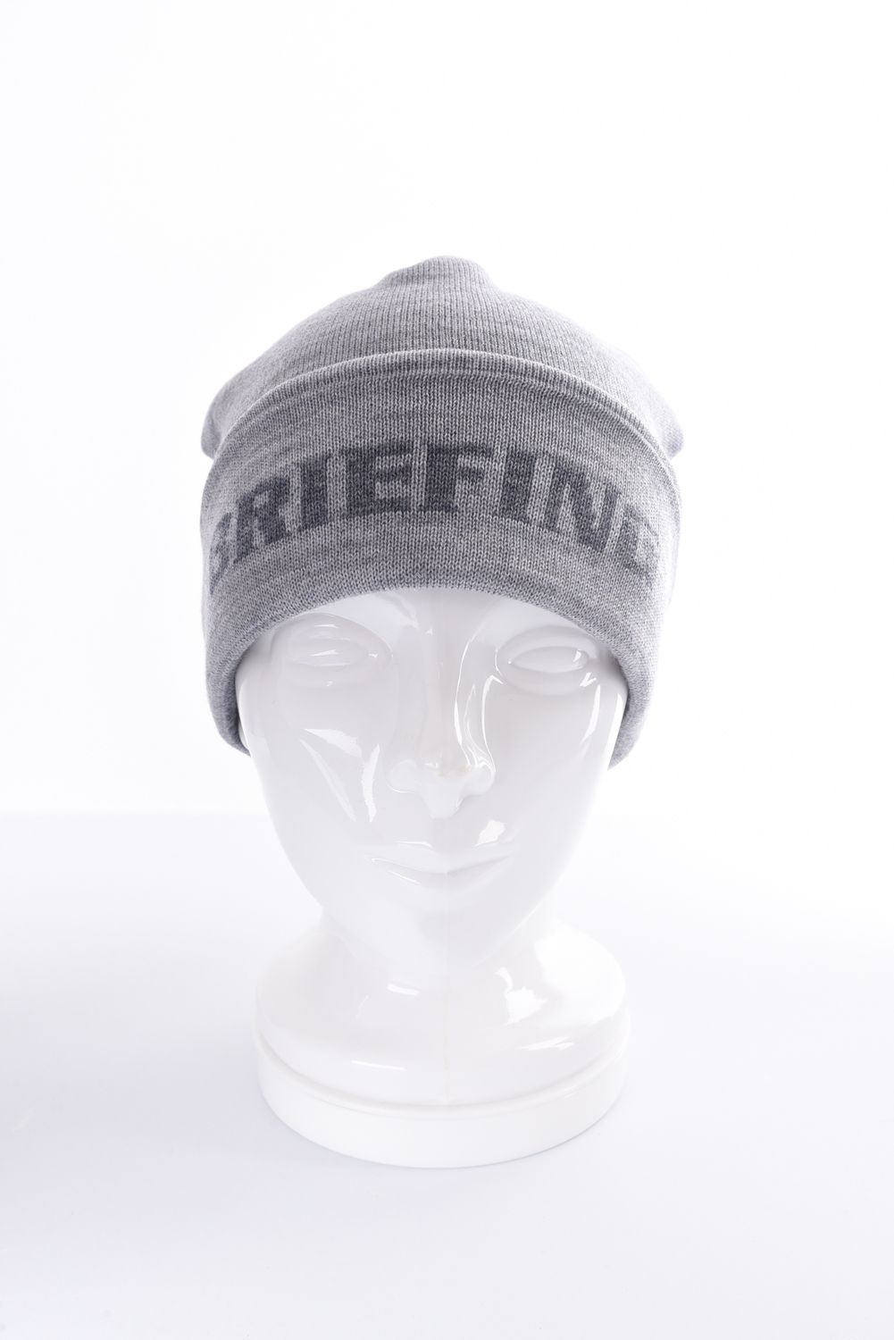 MEN’S WR WOOL KNIT JQ LOGO BEANIE / ジャガート゚ロゴ ウール ビーニー (グレー)