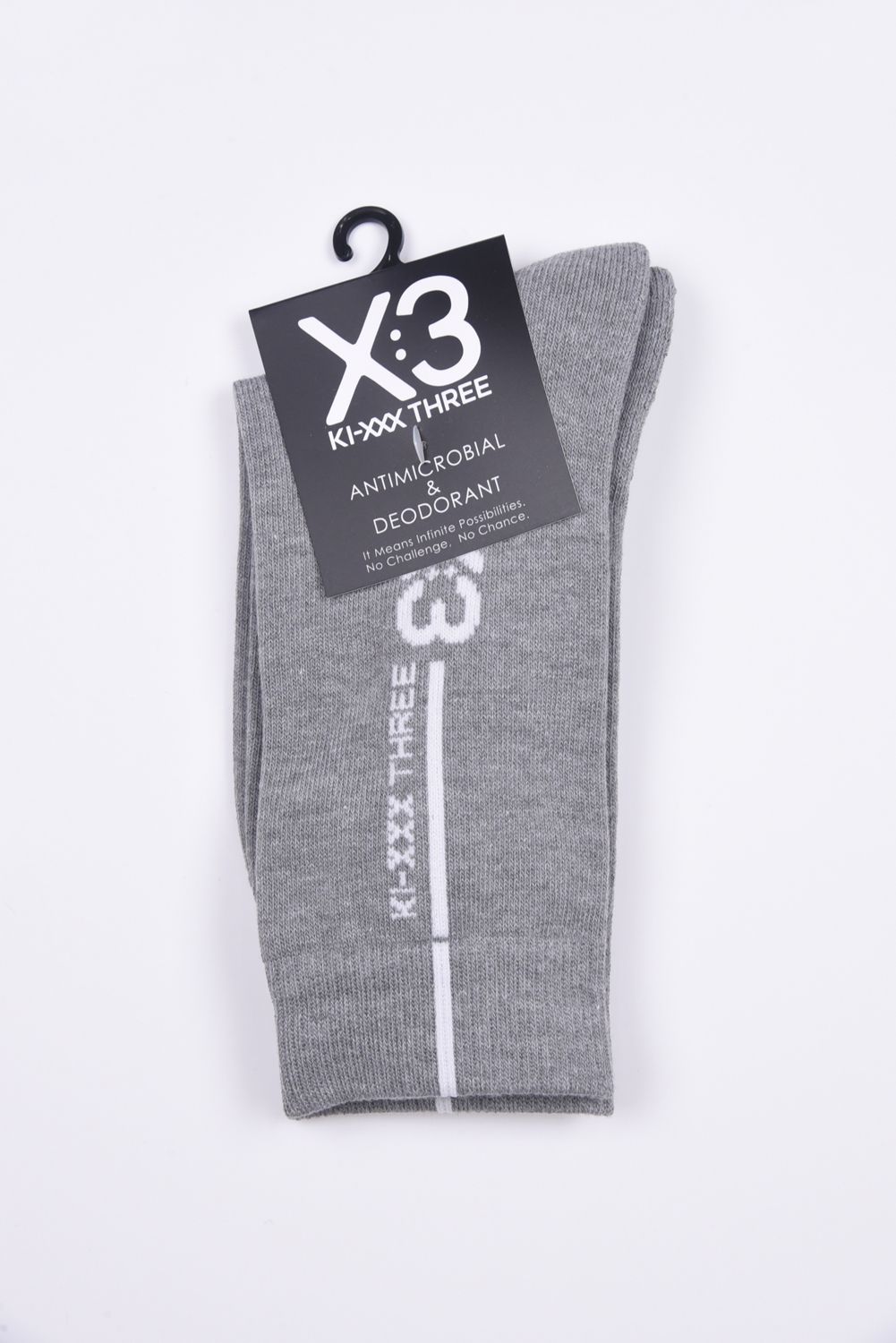 【レディース】 REGULAR LOGO SOCKS / レギュラー ロゴ ソックス (グレー杢)