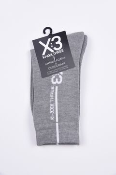 【レディース】 REGULAR LOGO SOCKS / レギュラー ロゴ ソックス (グレー杢)