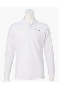 【26AW】 MEN’S BASIC LS POLO / ベーシック ブランドロゴ 長袖ポロシャツ (ホワイト)