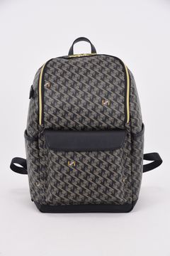 LARUS No.2 (ラルス) / ブランド オリジナルテキスタイル スリムタイプ バックパック (ダークブラック)*