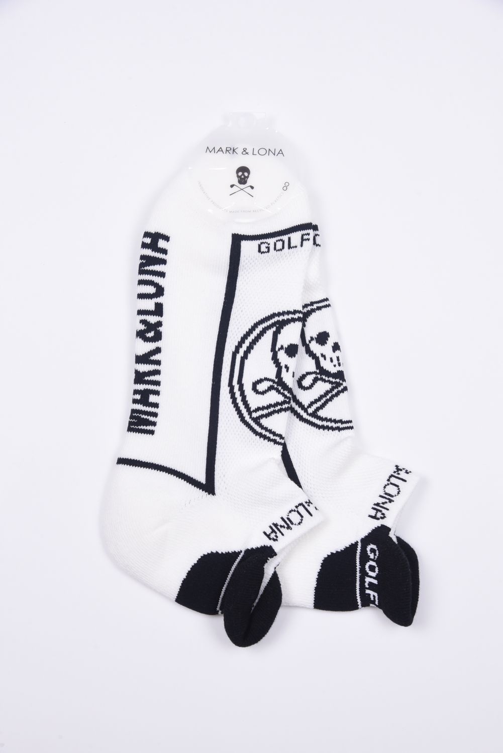 【26SS】 ROUND SKULL ATHLETIC LOW SOCKS / サークルスカルジャカード スニーカー丈 ローソックス (ホワイト)