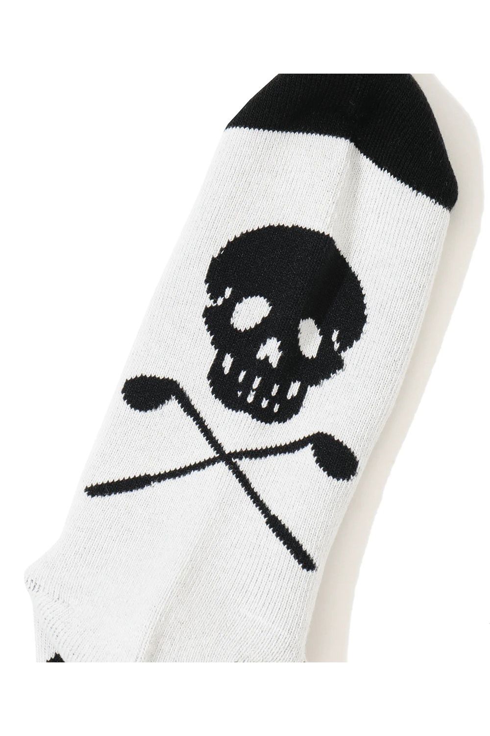 【26AW】 CIRCLE ICON SNEAKER SOCKS / ジャパンメイド サークルスカルジャカード スニーカー丈 ローソックス (ホワイト)