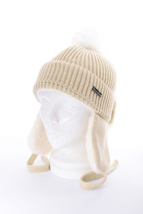 FUR YEAR KNIT CAP / ファーイヤー ニットキャップ (ベージュ)
