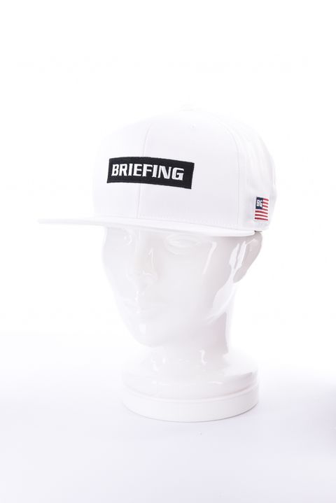 【26AW】 MEN’S BOX LOGO FLAT VISOR CAP / ボックスロゴ刺繍 フラットキャップ (ホワイト)