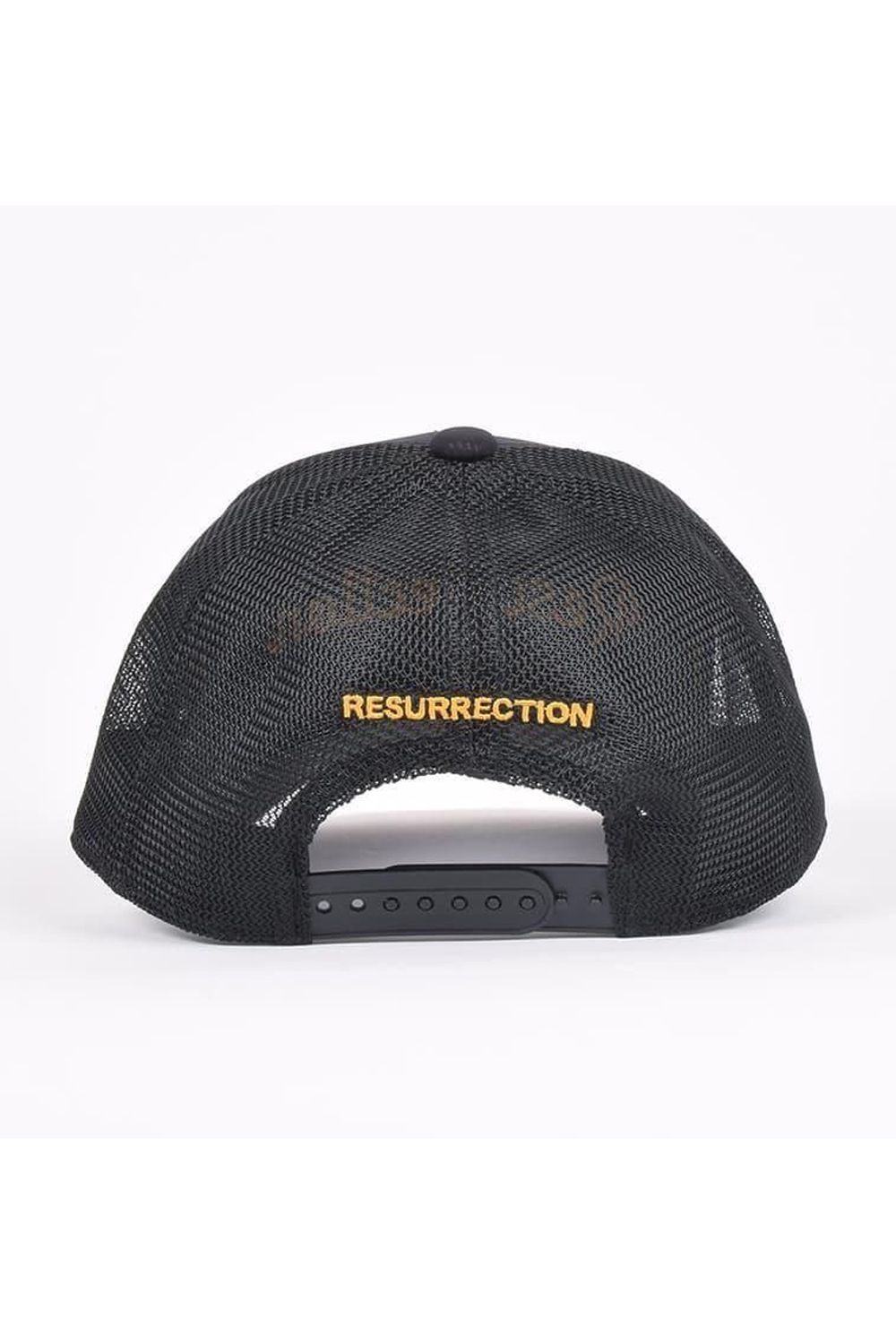 Resurrection - GM EMBOSS MESH CAP / ブランドロゴ刺繍