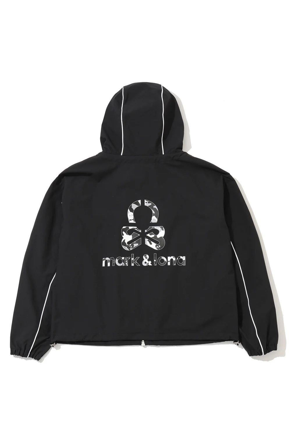 【26AW】【レディース】 SAUVAGE HOODED JACKET / カモフラージュスカル ジップアップ ライトアウター (ブラック)