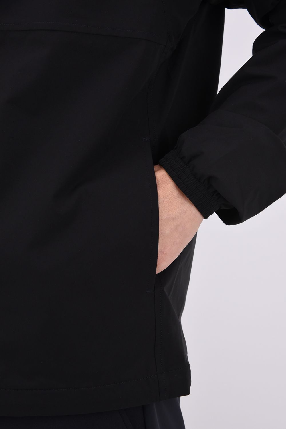 【26AW】 ZIP UP BLOUSON / 撥水ストレッチナイロン ジップアップ ライトブルゾン (ブラック)