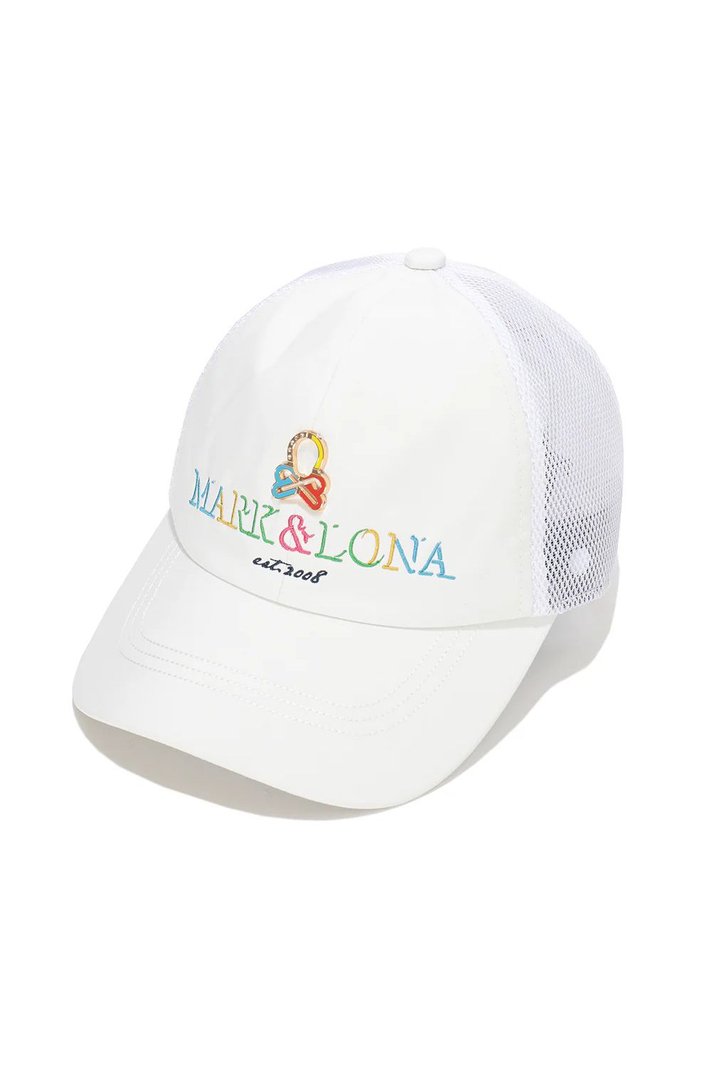 【26SS】 CHOROMA ICON SUN SHIELD CAP / マルチカラー刺繍 サンシールド付き メッシュキャップ (ホワイト)