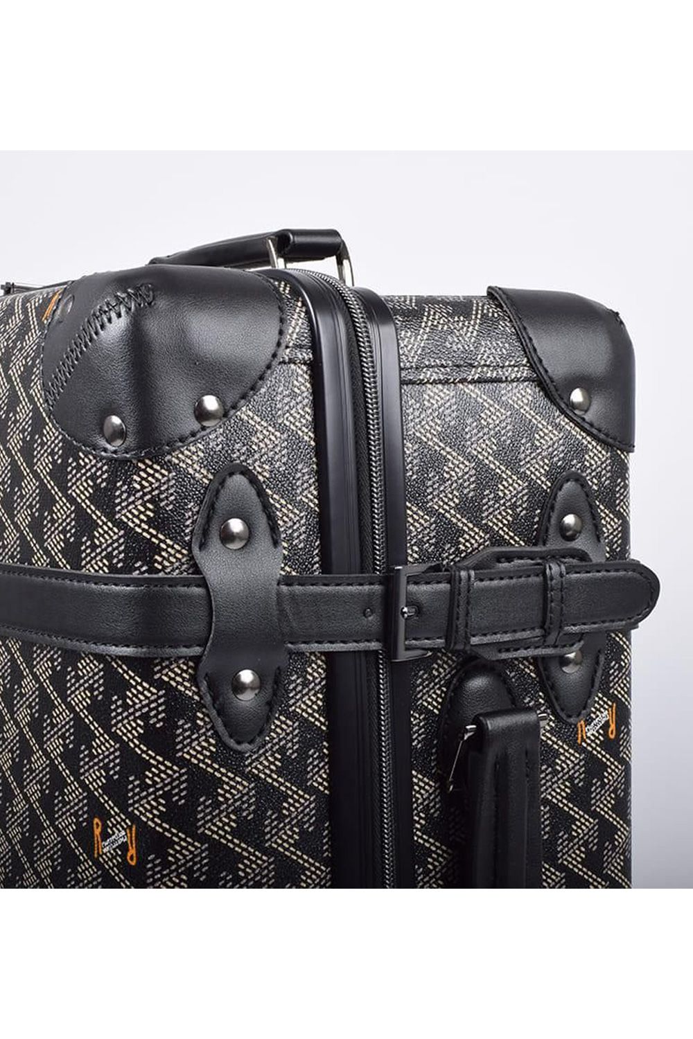 【銀行振込・代金引換不可】【返品・交換不可】 GALAPAGO No.2 (ガラパゴ) / ブランドオリジナルテキスタイル キャリーバッグ （ダークブラック）*