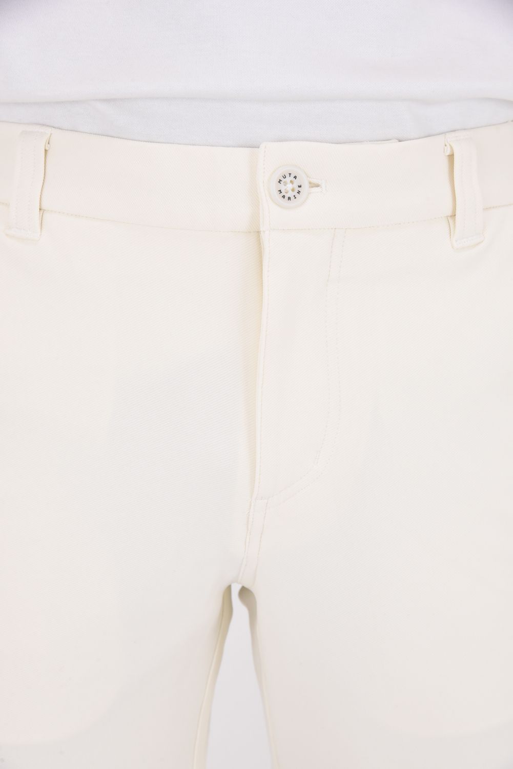 【25AW】 CARDBOARD TWILL JERSEY SLACKS / ダンボールニットツイル ウェーブライン ジャージースラックス (ホワイト)
