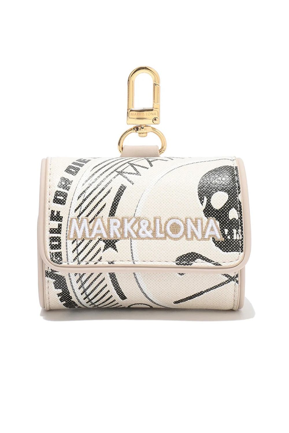 【26AW】 ATLAS SIGNATURE BALL POUCH / アイアンスカル シンセティックレザー 多機能ボールポーチ (アイボリー)