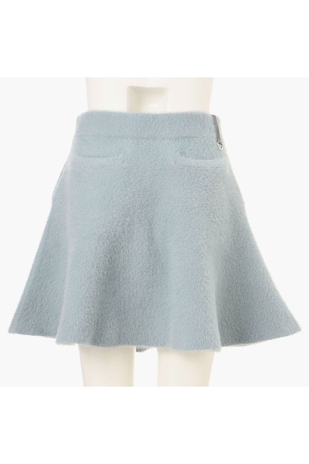 【26AW】【レディース】 WOMEN’S SHAGGY KNIT FLARE SKIRT / フレアシルエット シャギーニットスカート (サックス)