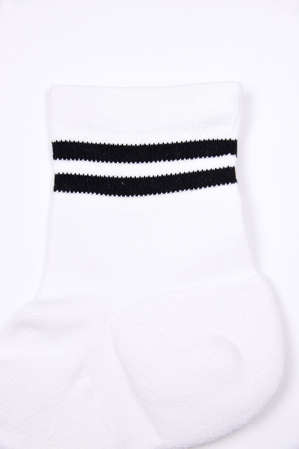 【26AW】 WASHI LINE SOCKS / コーデュラコットン ライン ショートソックス (ホワイト)