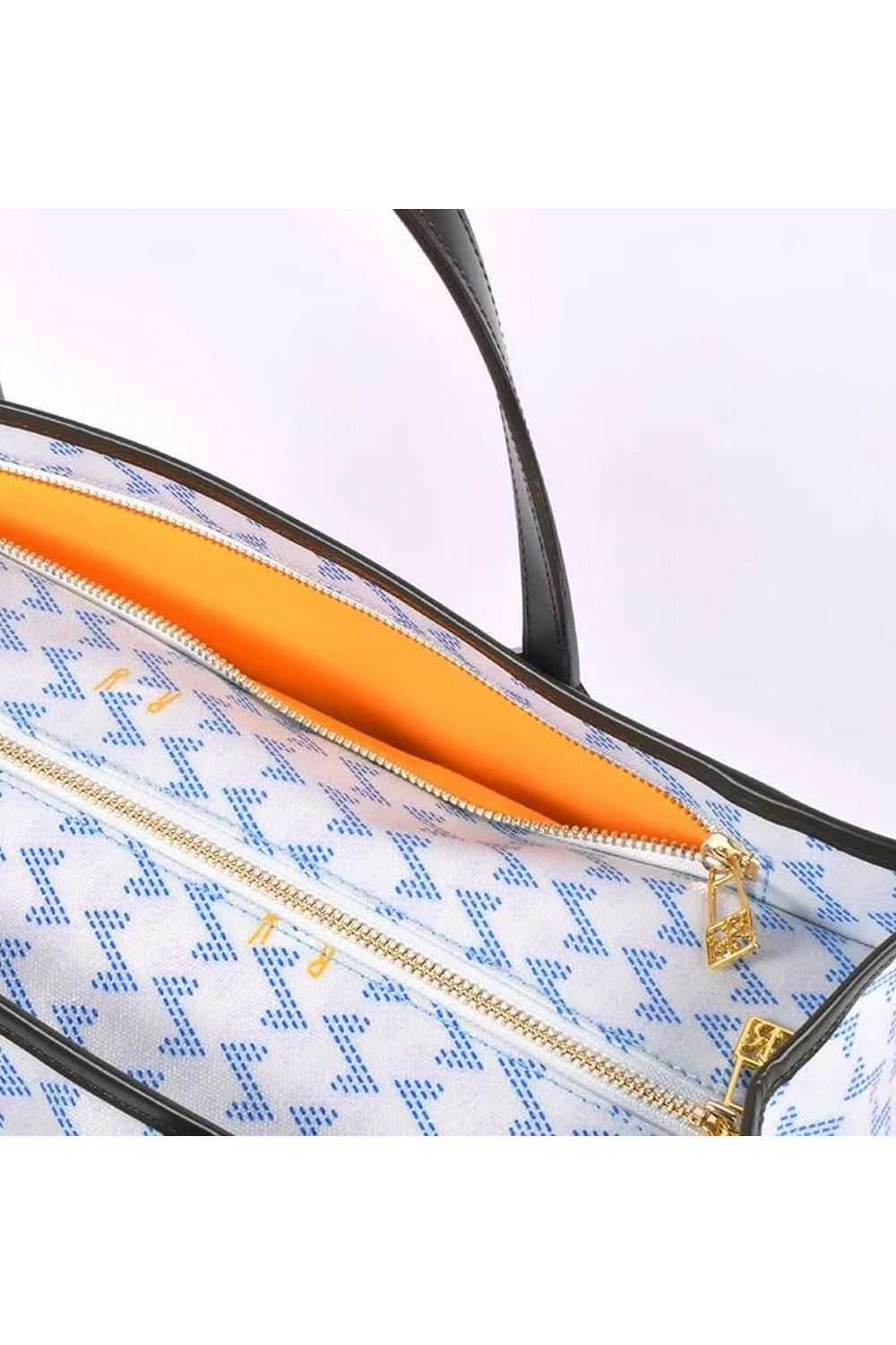 LANIUS SQUARE BIG (ラニウス スクエア ビッグ) / ブランドオリジナルテキスタイル ボストンバッグ （アクア）*