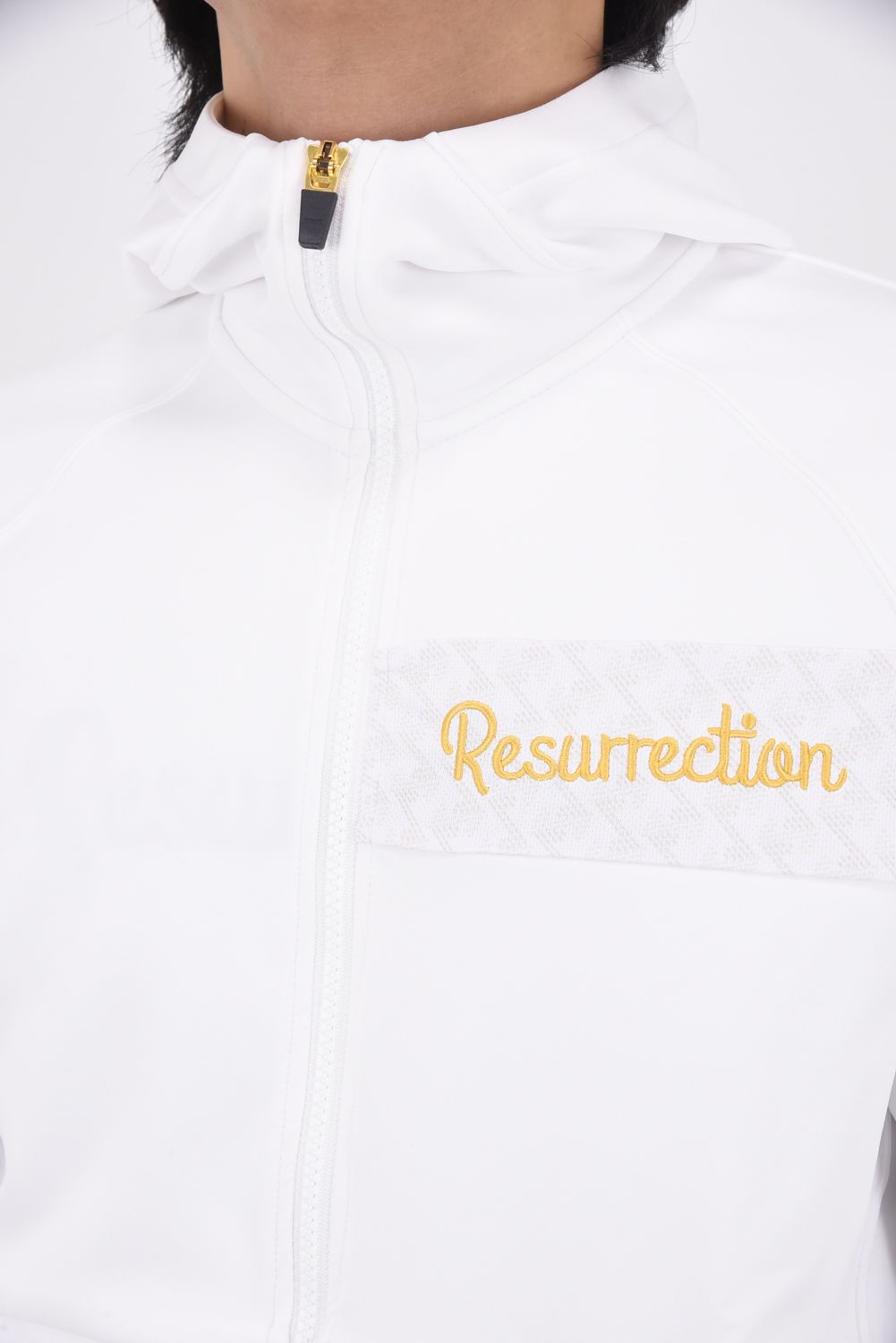 【26SS】 GM ACCENT LINE ZIP UP PARKER / モノトーンシリーズ アクセントライン ジップアップパーカー (ホワイト)*