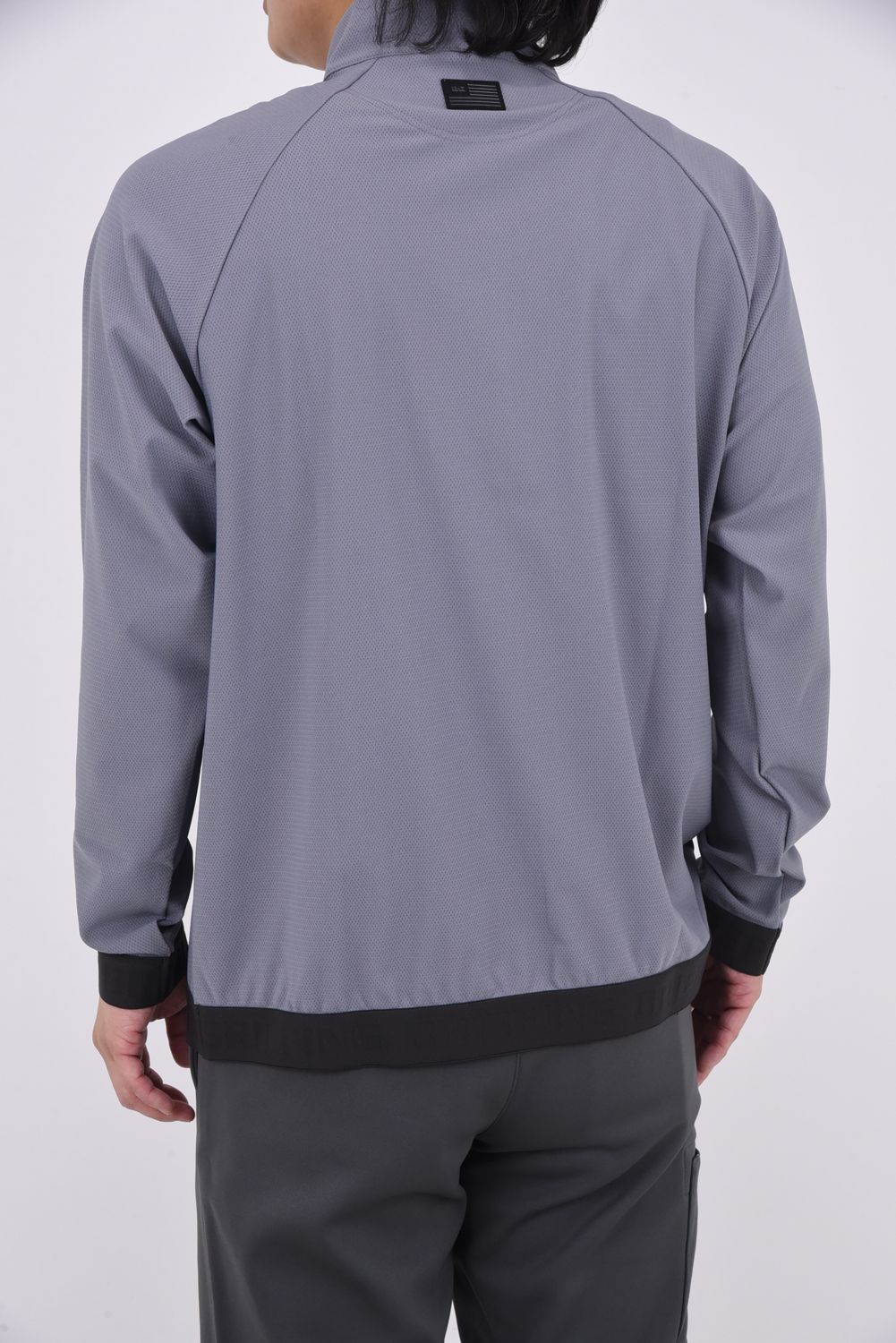 BRIEFING - 【25AW】MEN'S LA LOGO RIB LS HALFZIP RF