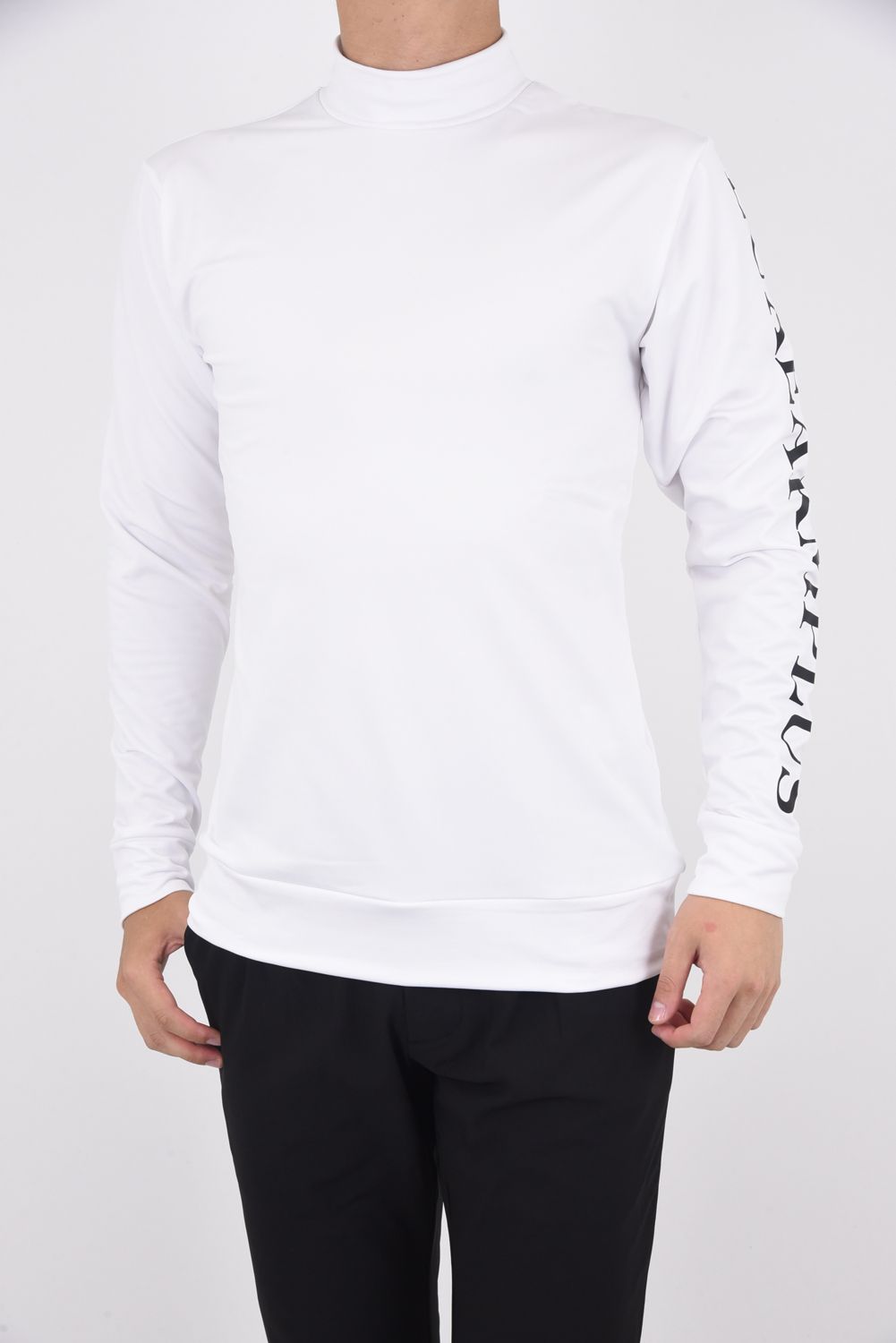 buddix Logo Mock Neck Tee LS ホワイト/Mサイズ - タレントグッズ