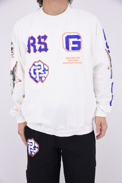 CREW NECK P.O BLOUSON (MULTI LOGO) / マルチロゴポケット クルーネック ブルゾン (ホワイト)