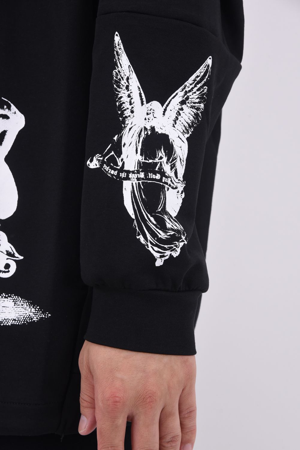 CREWNECK P.O / ロングスリーブ クルーネック プルオーバー （ブラック）