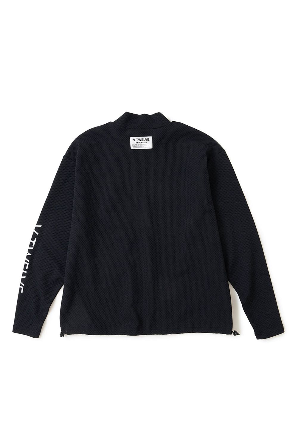 【26AW】 SEAL RF MOCK / 胸ポケット サイドロゴ 長袖モックネックTシャツ (ブラック)