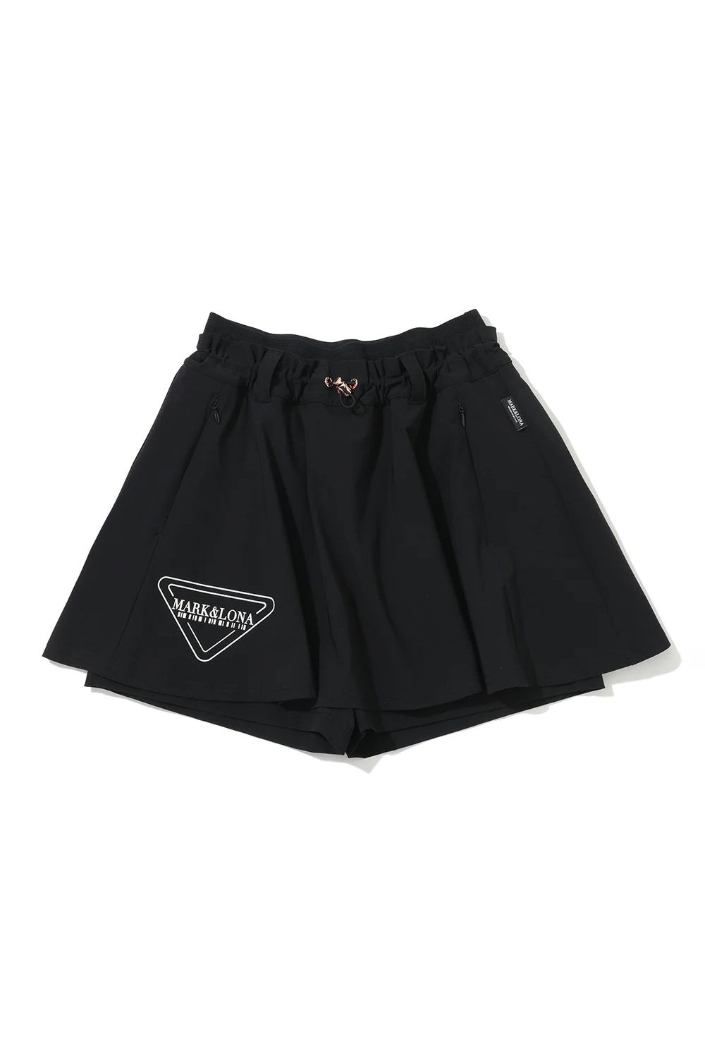 【26SS】【CODE COLLECTION】【レディース】 RFSK / 高機能ナイロン フレアシルエット ギャザースカート (ショートパンツ一体型) (ブラック)