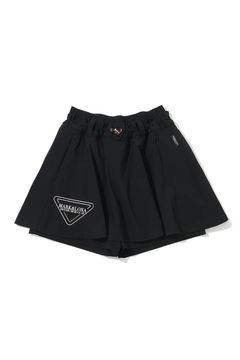 【26SS】【CODE COLLECTION】【レディース】 RFSK / 高機能ナイロン フレアシルエット ギャザースカート (ショートパンツ一体型) (ブラック)