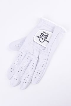 【26SS】 EVER BREATHABLE LEATHER GOLF GLOVE / ラムレザー ブランクスカルロゴ 左手用グローブ (ホワイト)