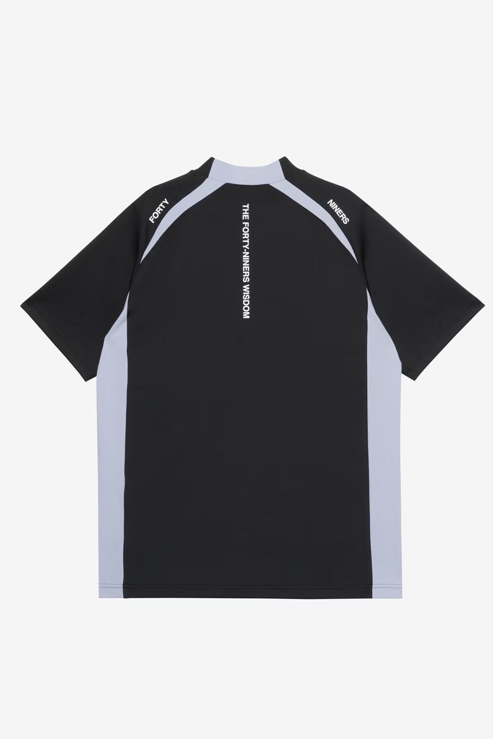 【26SS】 SIDE PANEL SHORT SLEEVE MOCKNECK / モックネックTシャツ (ブラック)