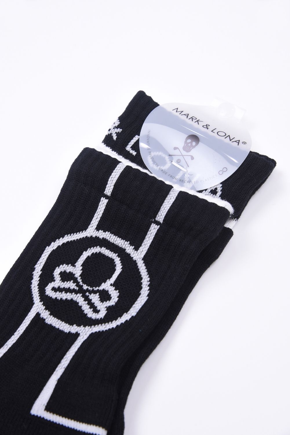 【MARK & LONA】サークルスカル レイヤード風クルーソックス MARK&LONA - EVER LAYER CREW SOCKS / サークルスカル