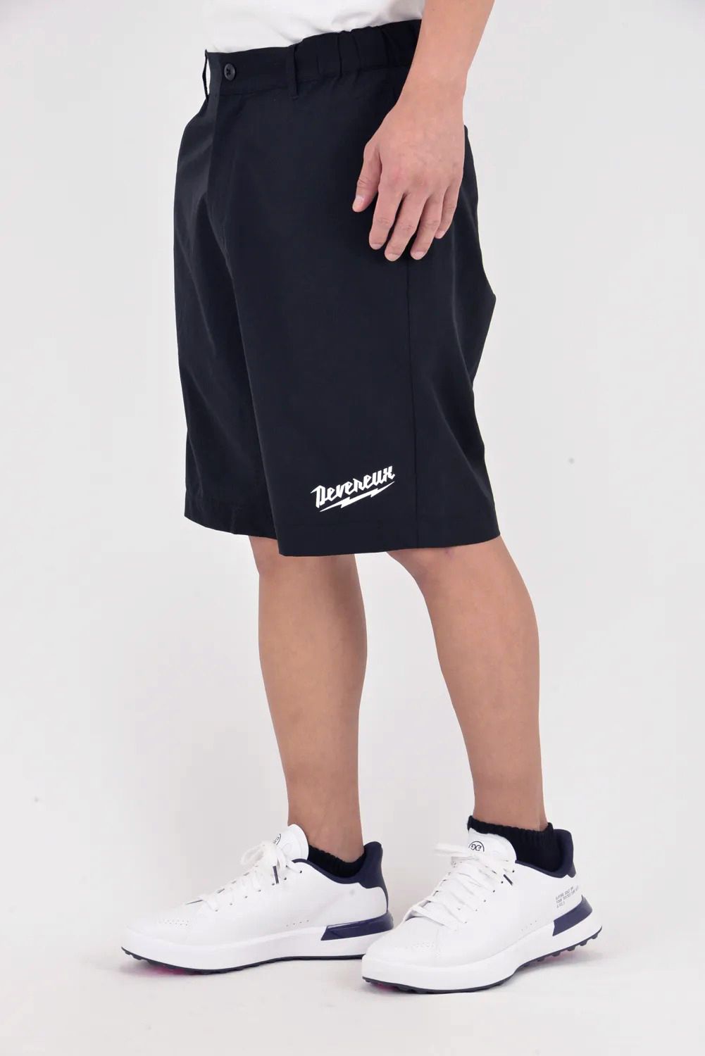 【26SS】 DVG LOGO HALF PANTS / ブランドロゴ イージーケア ショートパンツ (ブラック)
