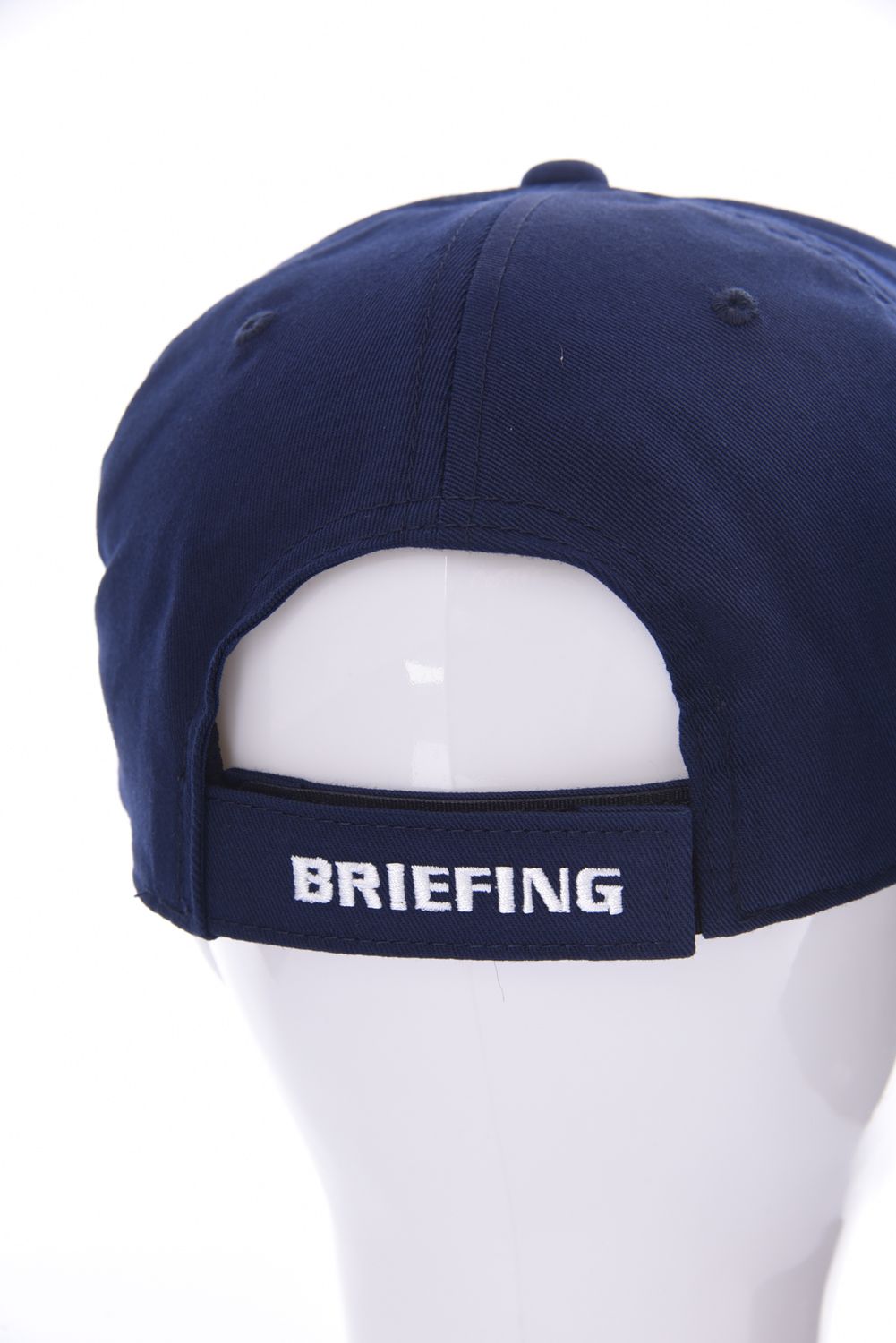 MENS BASIC FLAT VISOR CAP / ブランドロゴ ベーシック フラットキャップ ネイビー